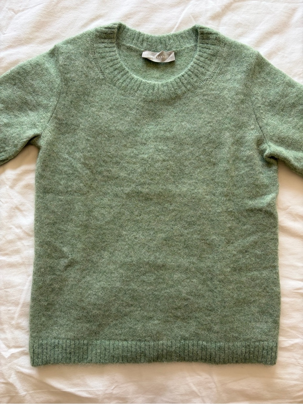 Everlane Crewneck Sweater in Sage Green